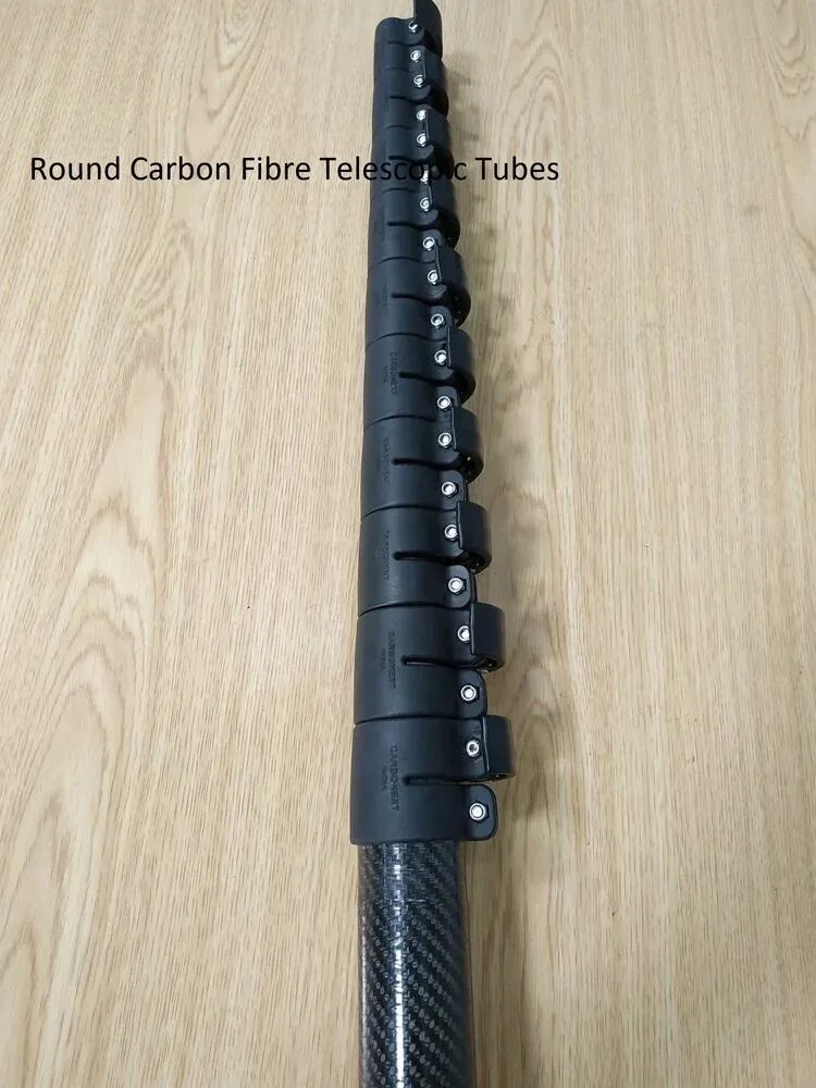 Black Telescopic Extension Poles image 1