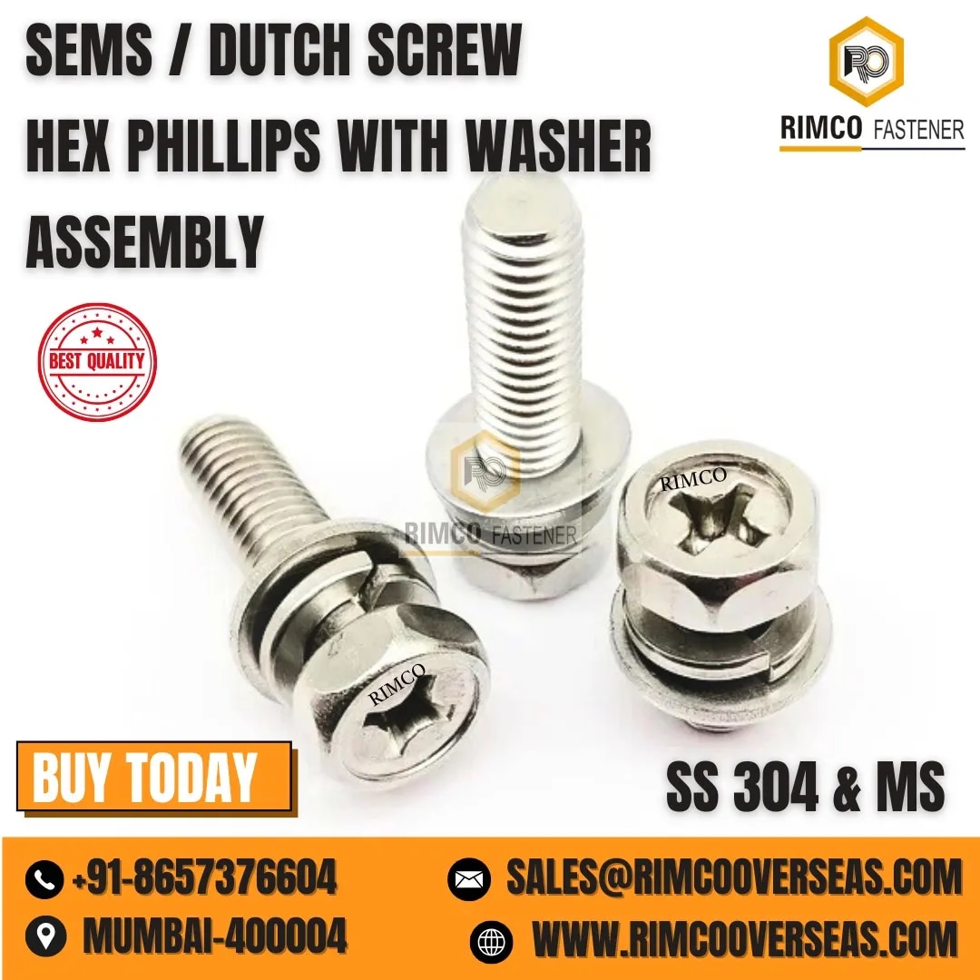 SS 304 SEMS SCREW image 1