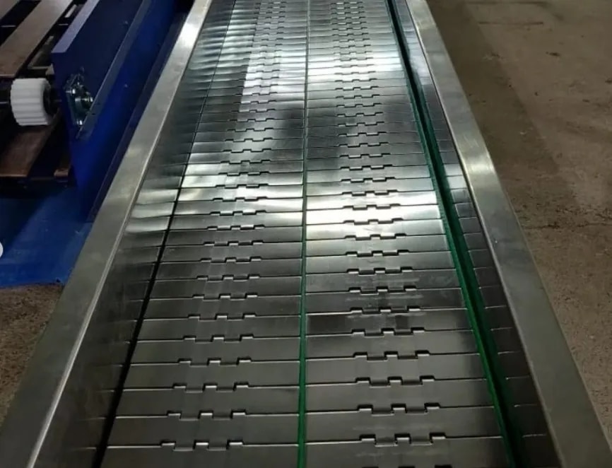 METAL SLAT CHAIN CONVEYOR image 1