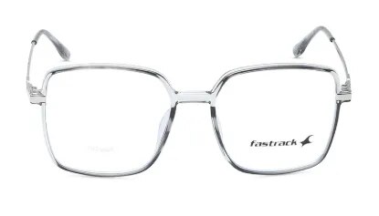 Fastrack Grey Square Metal Eyeglasses Unisex image 1