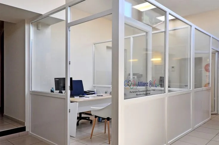 Professional Gypsum Partition Wall Designs for Offices image 1