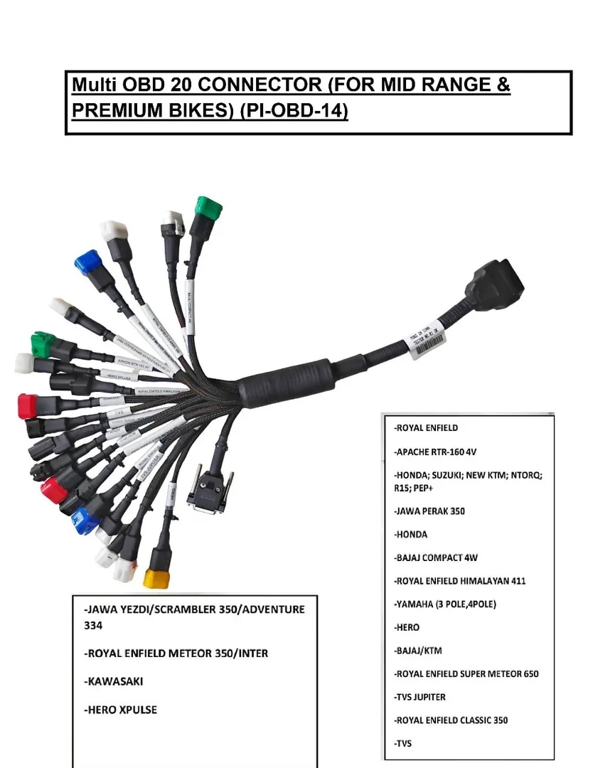 20 PIN OBD CABLE PI-OBD-14 image 1