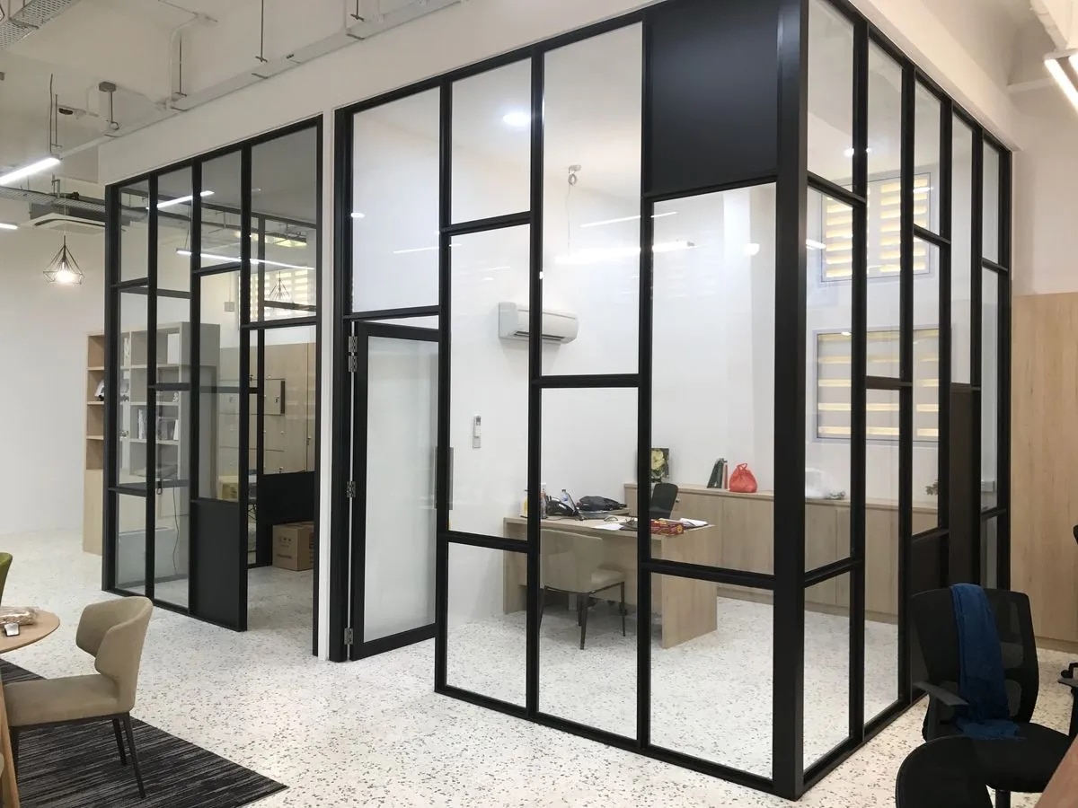 Professional Aluminium Partition Works for Commercial Spaces image 1