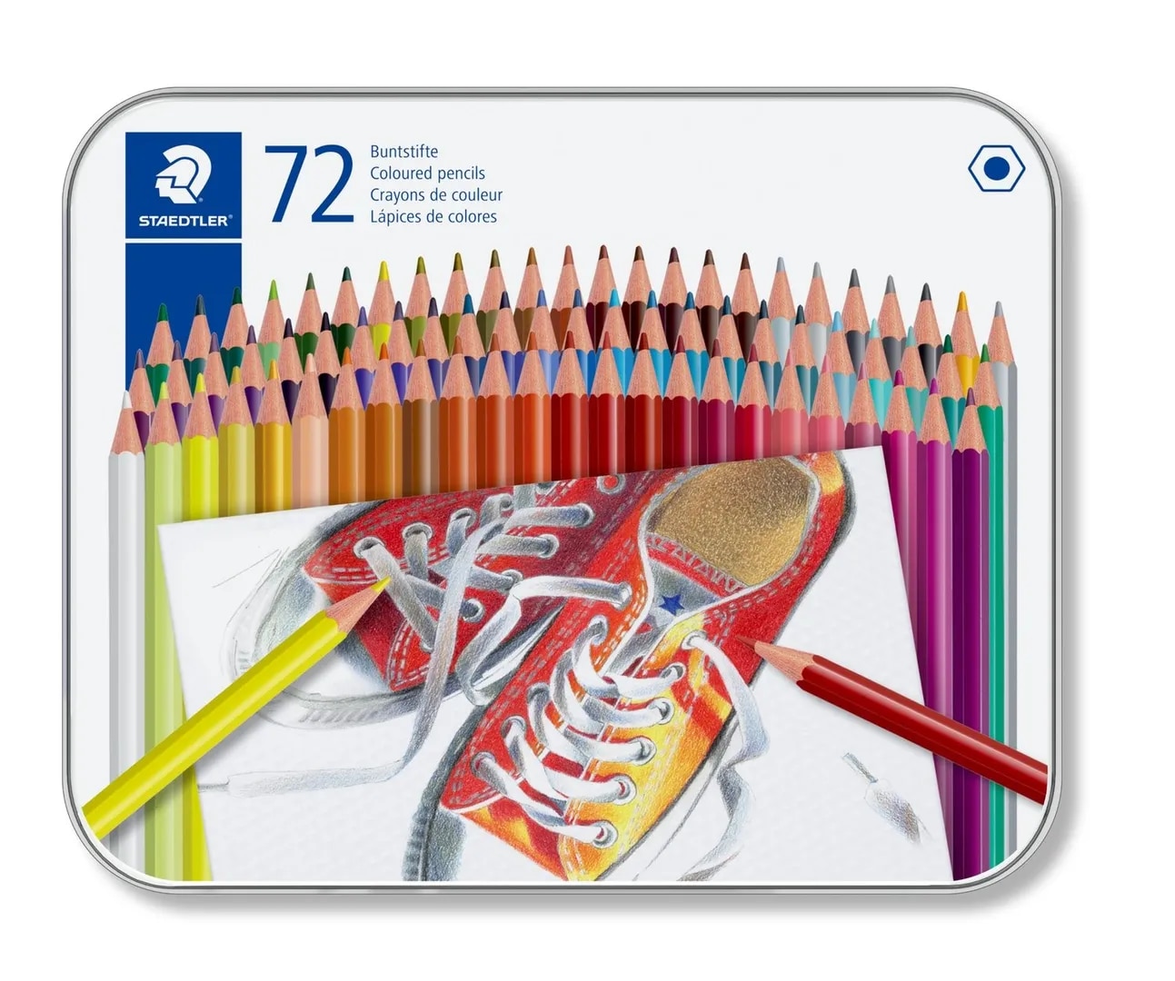STAEDTLER 72 Coloured Pencils In Assorted Colours image 1