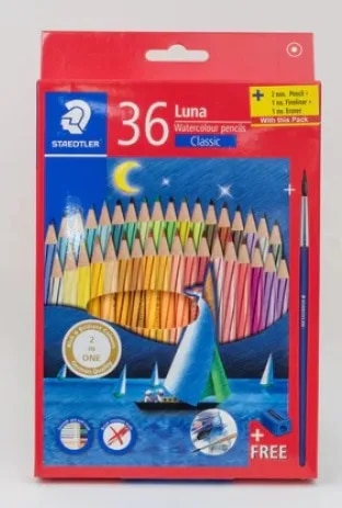 Staedtler Luna Classic Water Color Pencil, 36 Shades image 1
