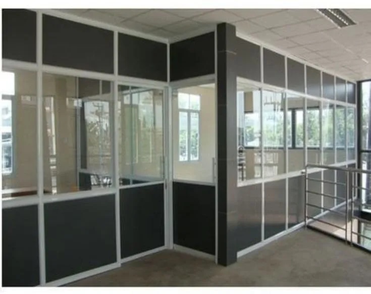 Modular Aluminium Partition Works for Commercial Spaces image 1