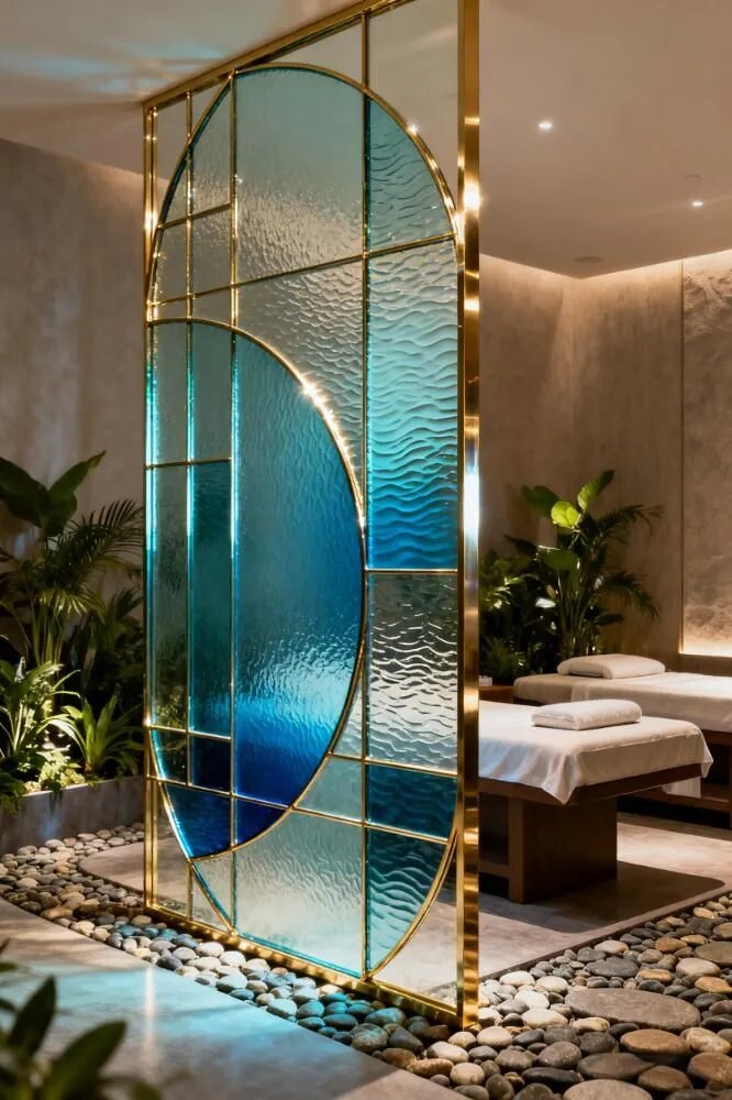 Frosted Glass Partitions for Privacy & Style image 1