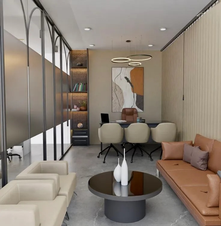 Elegant Office Cabin Glass Partition Solutions image 1