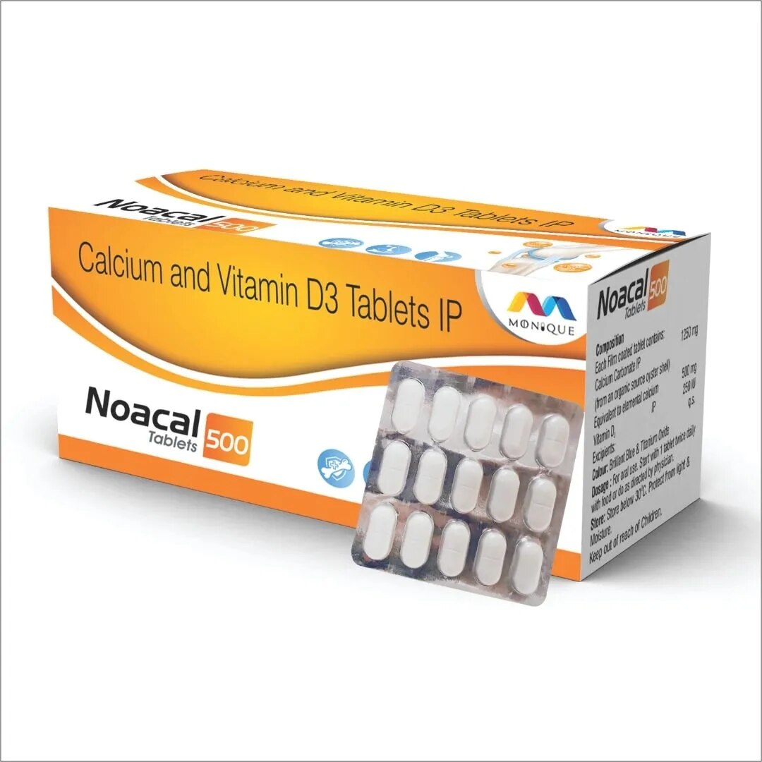 Calcium and Vitamin D3 Tablets IP image 1