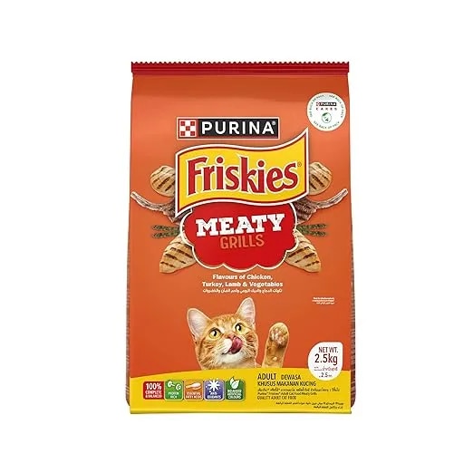 Purina Friskies Meaty Grills Adult Dry Cat Food, 2.5 kg image 1