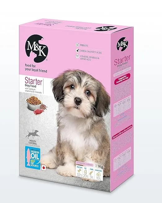 M&K Dog Starter Pet Food with Salmon Oil - 1 KG image 1