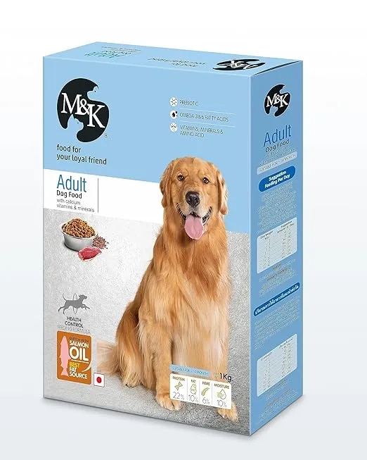 M&K Adult Dog Pet Food with Salmon Oil - 1 KG image 1