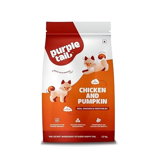 Purple Tail Puppy Dry Dog Food 1.2 kg image 1