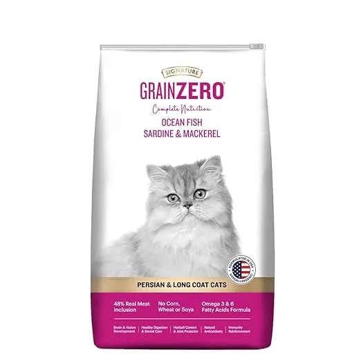 Grain Zero Ocean Fish, Sardine and Mackerel Persian Dry Cat Food 1.2 Kg image 1