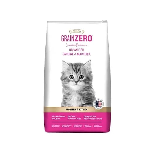 Grain Zero Ocean Fish, Sardine and Mackerel Kitten Dry Cat Food 1.2kg image 1
