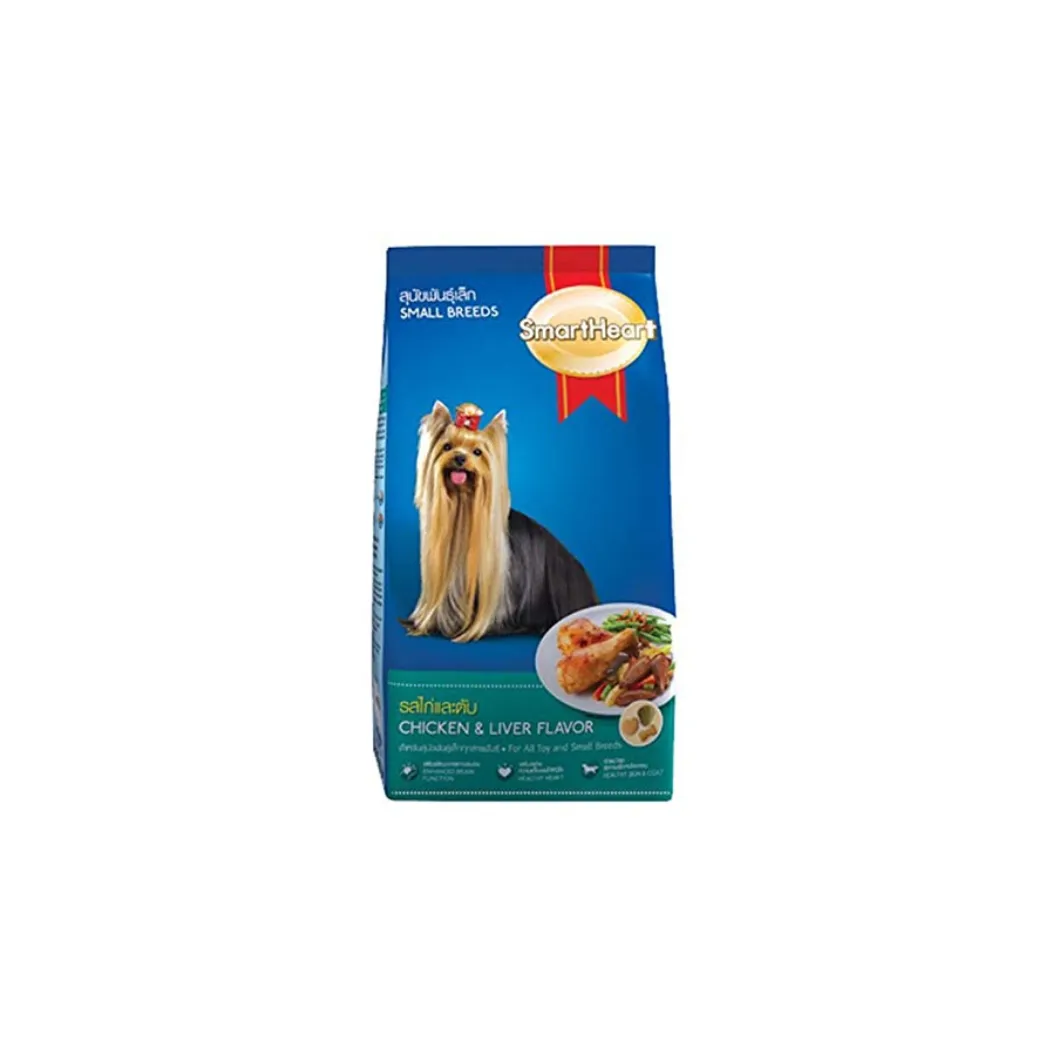 Smart Heart Small Breed Dog Food with Chicken & Liver Flavor (1.3 kg) image 1