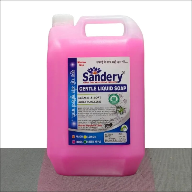Sandery Pink Rose Hand Wash 5L | Gentle Bulk Hand Soap image 1