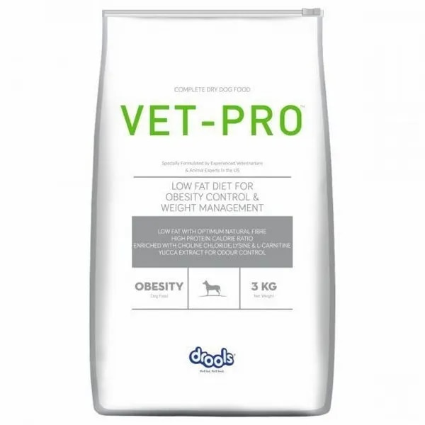 Drools Vet-Pro Obesity Dry Dog Food Prescribed Diet 3 Kg image 1