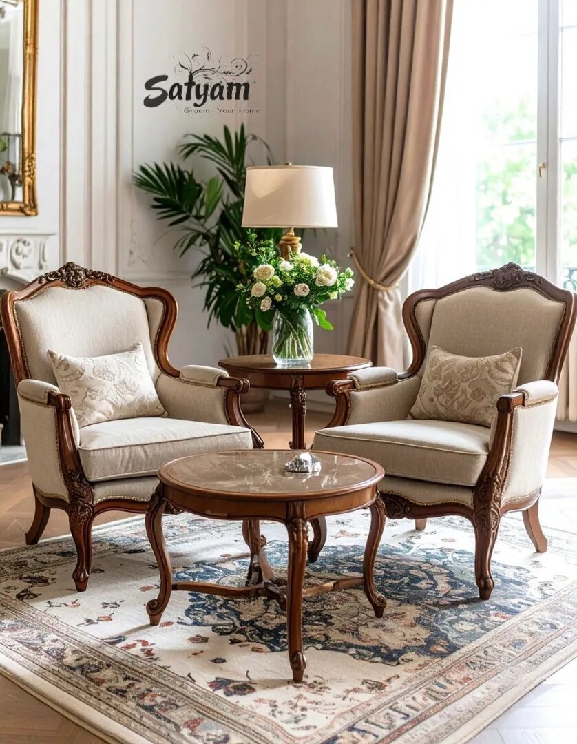 Luxury carved wooden sofas and Dining chair image 1