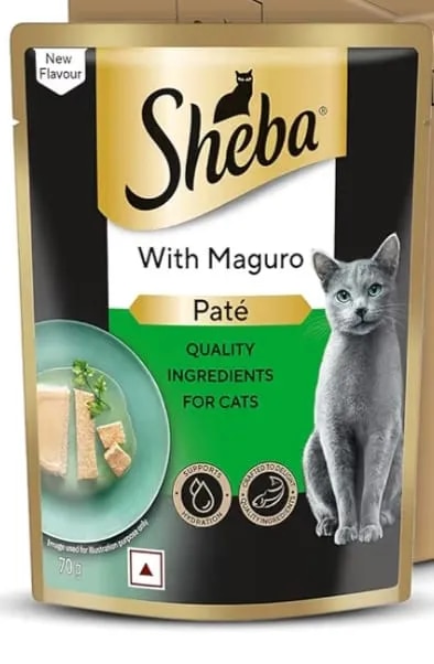 Sheba Pate Adult Wet Cat Food, Maguro 70G image 1
