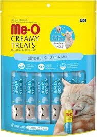 Me-O Creamy Cat Treats, 15 G - (Pack Of 20Pcs) (Tuna Bonito) - All Life Stages image 1