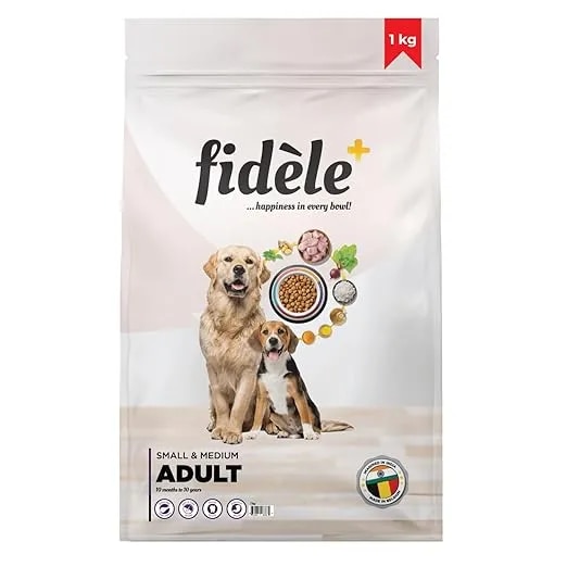 Fidele+ Dry Dog Food 1 Kg Adult Small & Medium Breeds image 1