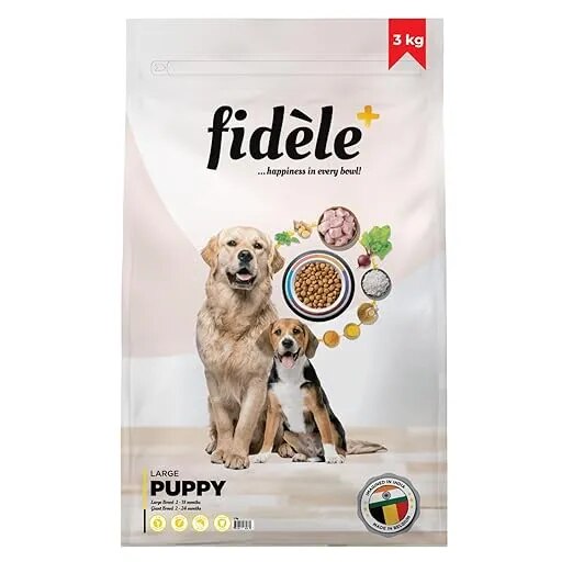 Fidele+ Dry Dog Food 3 Kg Large Breed Puppies image 1