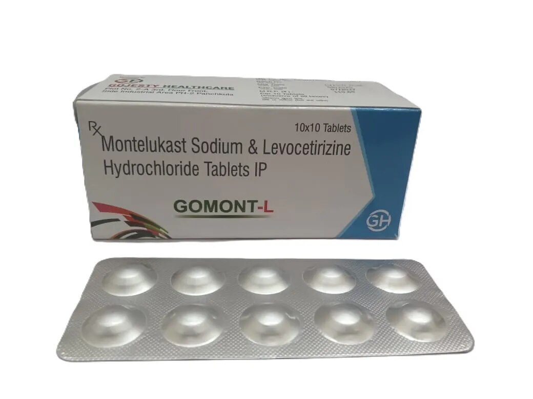 Levocetirizine 5mg + Montelukast 10mg Tablet image 1