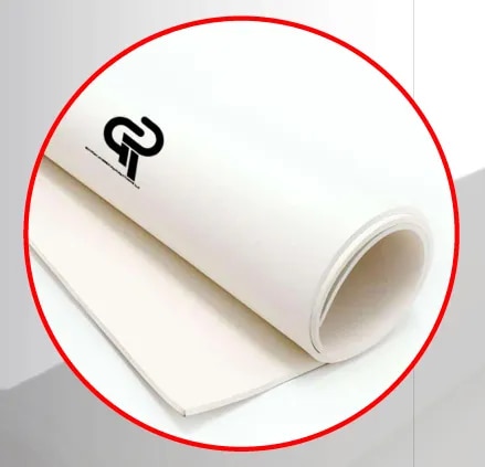 WHITE FOOD GRADE RUBBER SHEET image 1