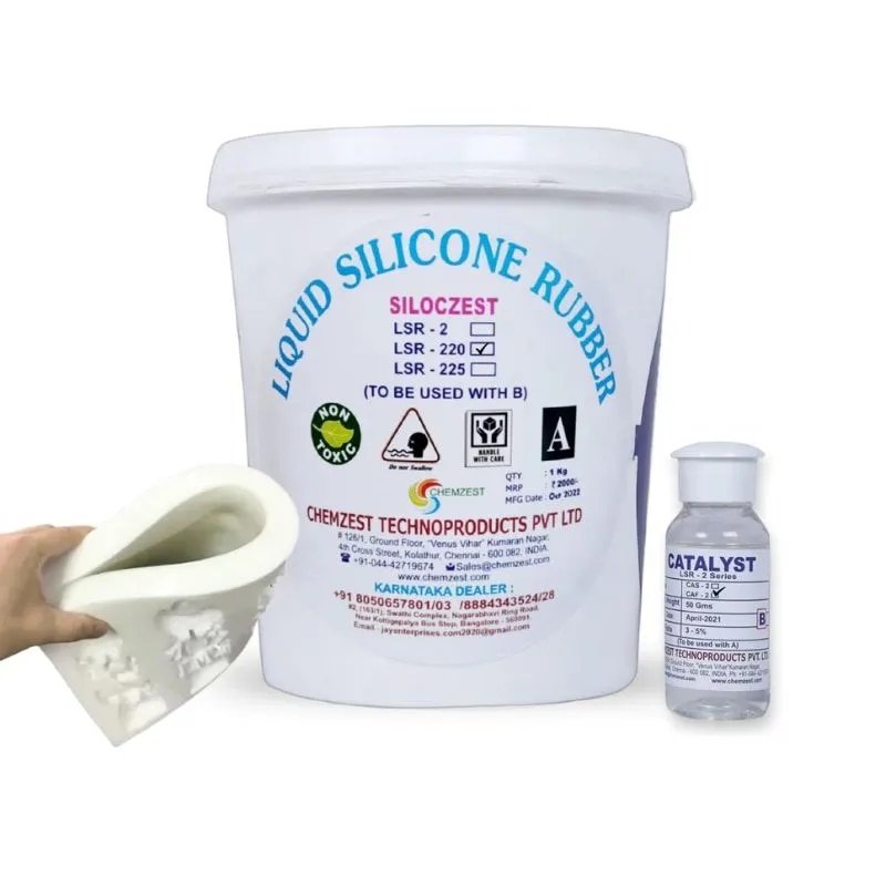 LSR 2 Liquid Silicone Rubber For Mold Making 1kg Pack image 1