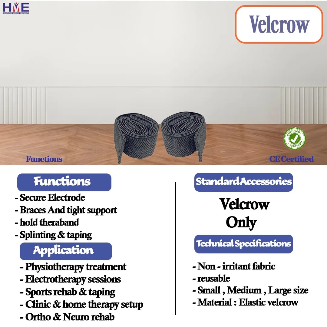 Velcro belt/Band /Elastic Straps Color of Black Pack Of 6 Set image 1