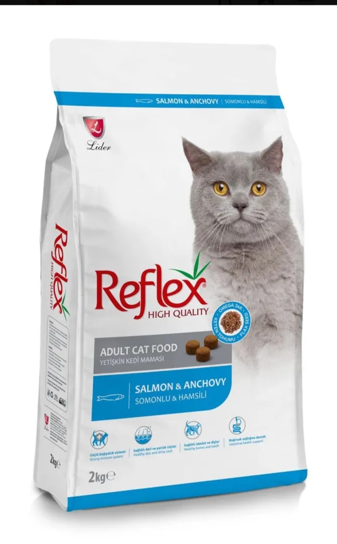 Reflex Salmon & Anchovy Adult Cat Food 2kg image 1