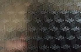 3D Cubes Embossed Sheets image 1