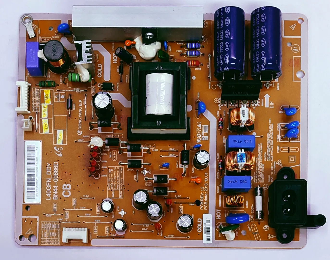 SAMSUNG POWER SUPPLY BOARD MODEL NUMBER.UA40EH500RXZN / UA39EH5003RLXL image 1