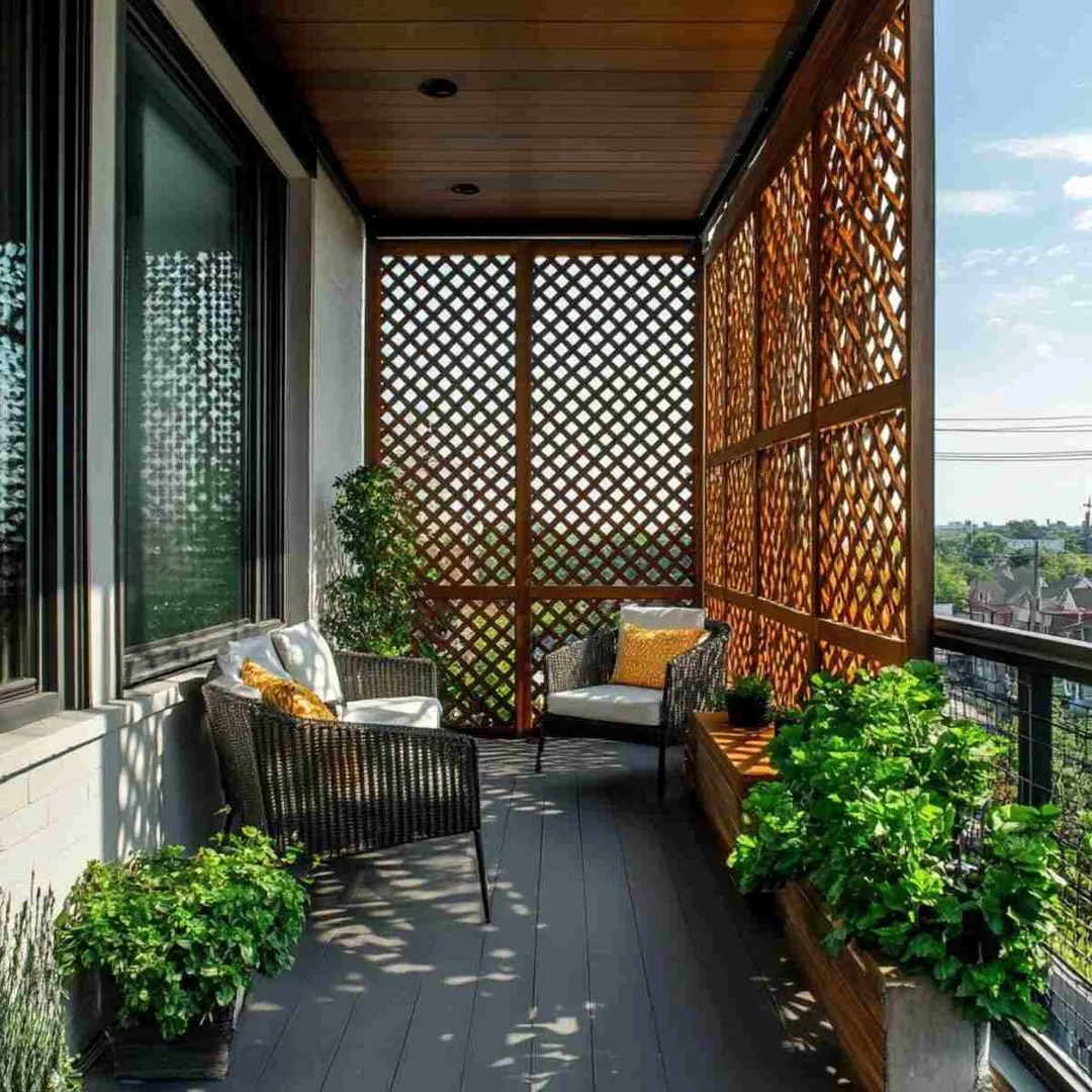 Balcony Renovation with Vox Ceiling in Chennai image 1