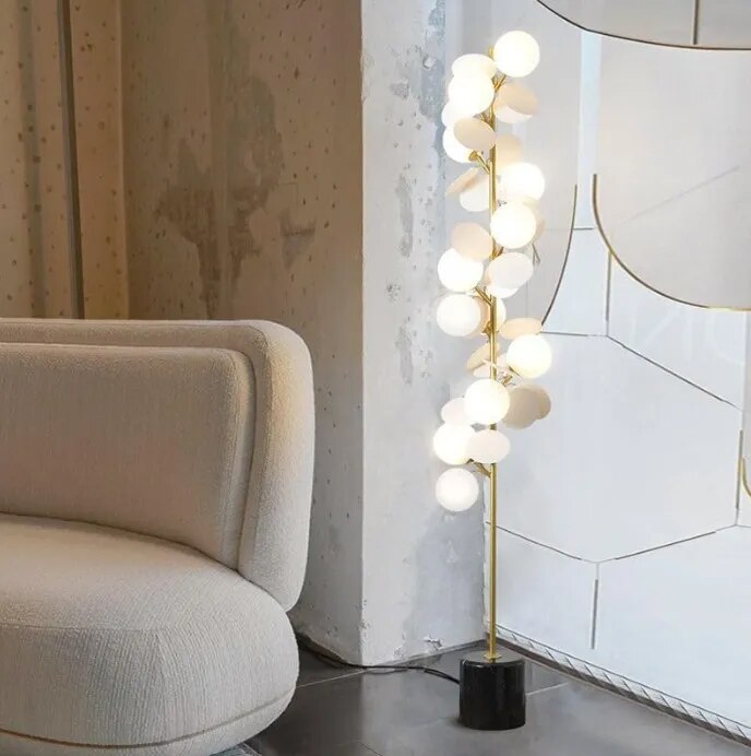 Gold Metal Floor lamp image 1