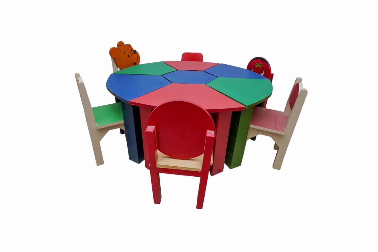 Kids Hexagonal Table Set image 1