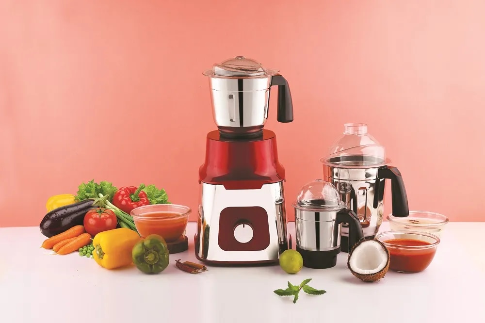 VRIOM 1000W DELIGHT STEEL BODY “METALLIC COATING WITH STEEL PLATE ”MIXER GRINDER image 1