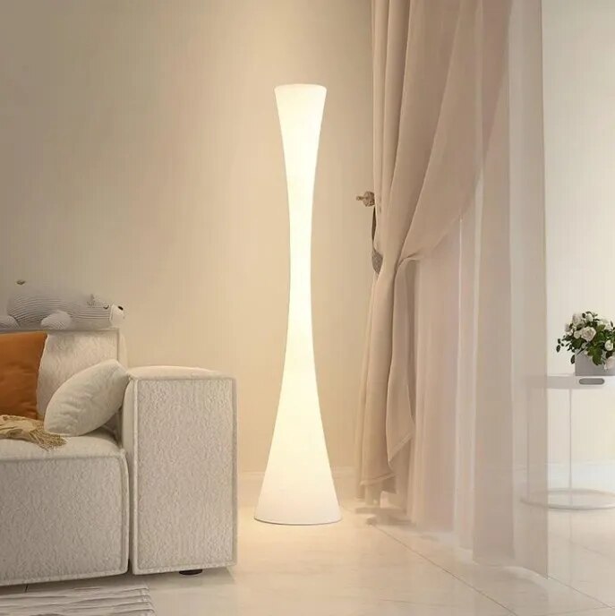 Designer White Floor Lamp image 1