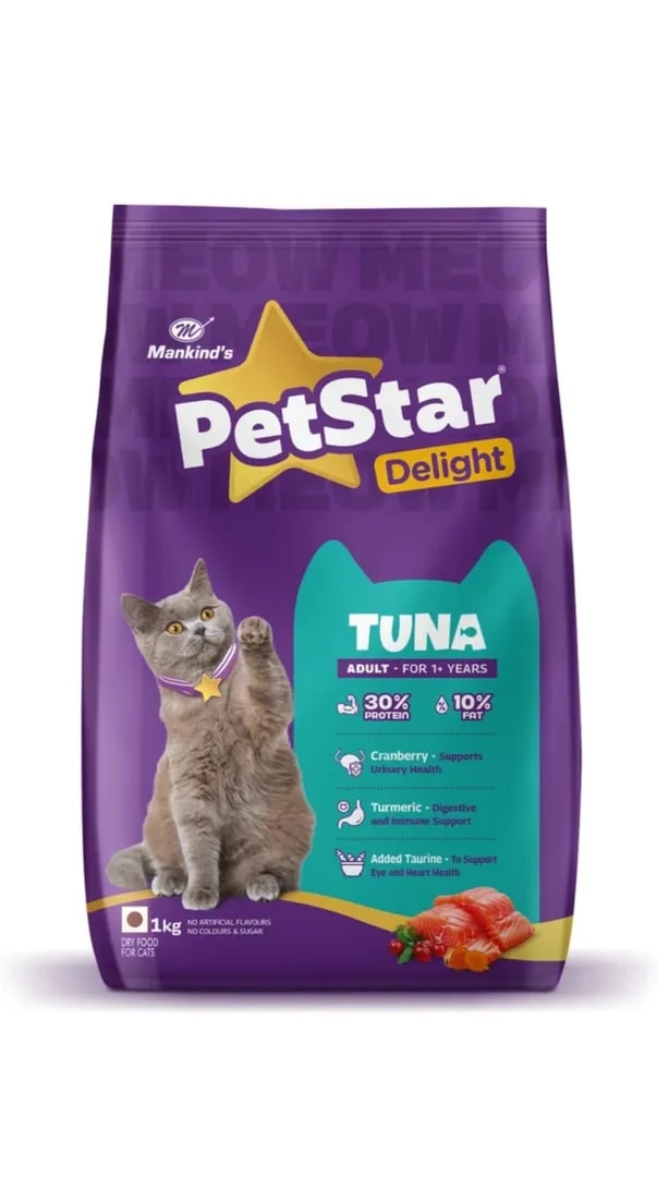 PetStar Adult Cat Food Tuna Flavour 1kg image 1