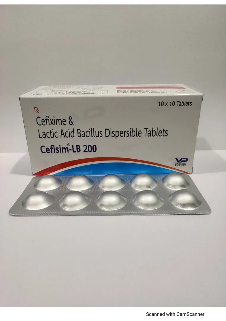 Cefixime 200 mg+Lactic Acid Bacillus 2.5 billion image 1