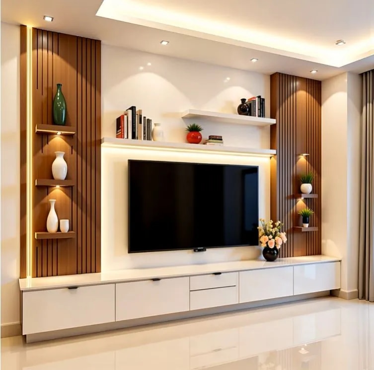 Custom TV Unit Wall Panels in Chennai image 1