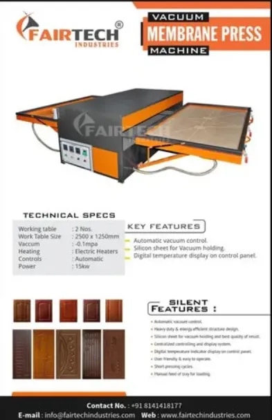 Semi-Automatic Vacuum Membrane Press image 1