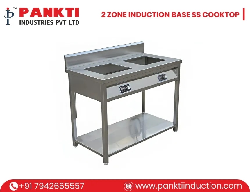 2 ZONE INDUCTION BASE SS COOKTOP image 1