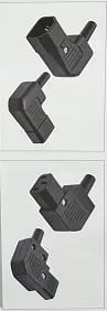 CONNECTOR SMALL L-TYPE WITH 3 PIN/WITHOUT PIN SET image 1