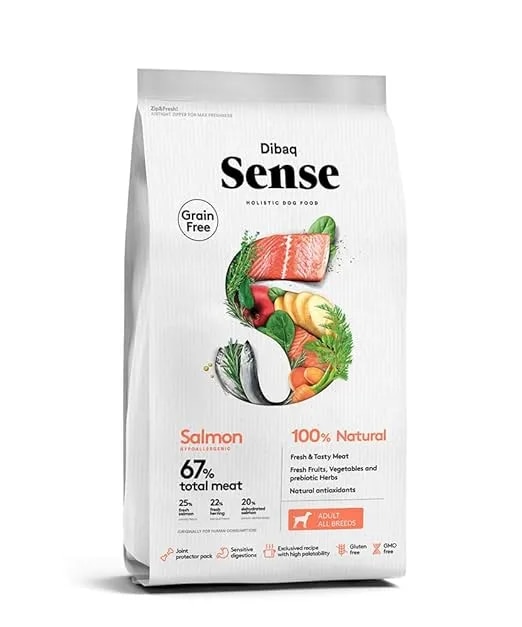 Dibaq Sense Grain Free Salmon Hypoallergenic 100% Natural 2kg image 1