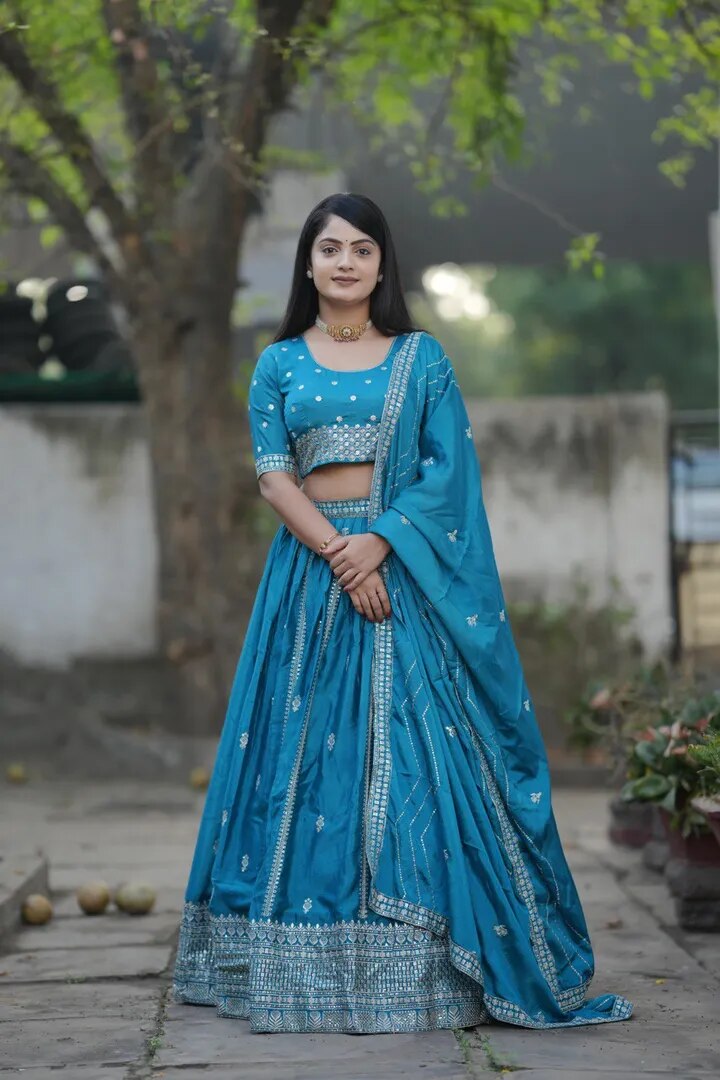 Classical Embroidery Lehenga Set image 1