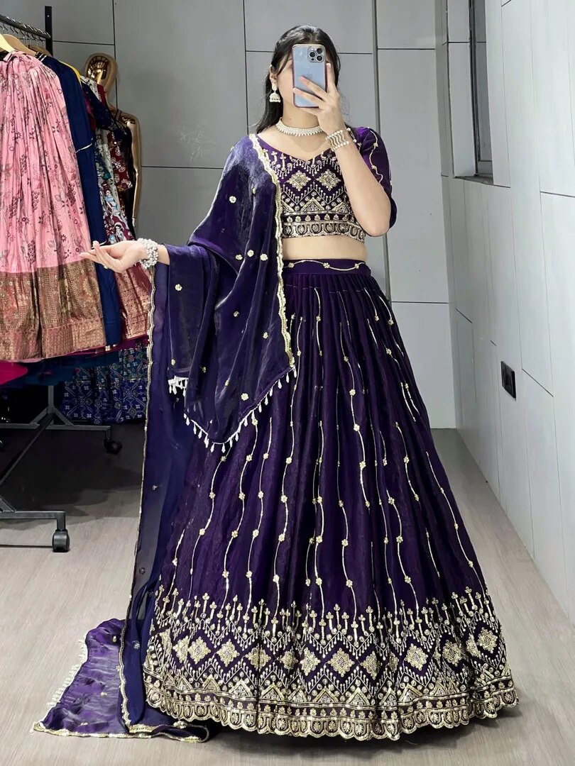 Beads Embroidery Lehenga Set image 1