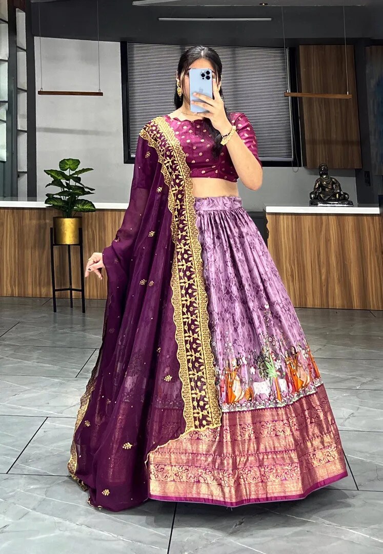 Patola Kalamkari Lehenga Collection image 1