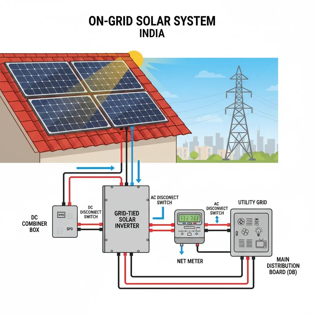 SOLAR ON GRID SYSTEM image 1